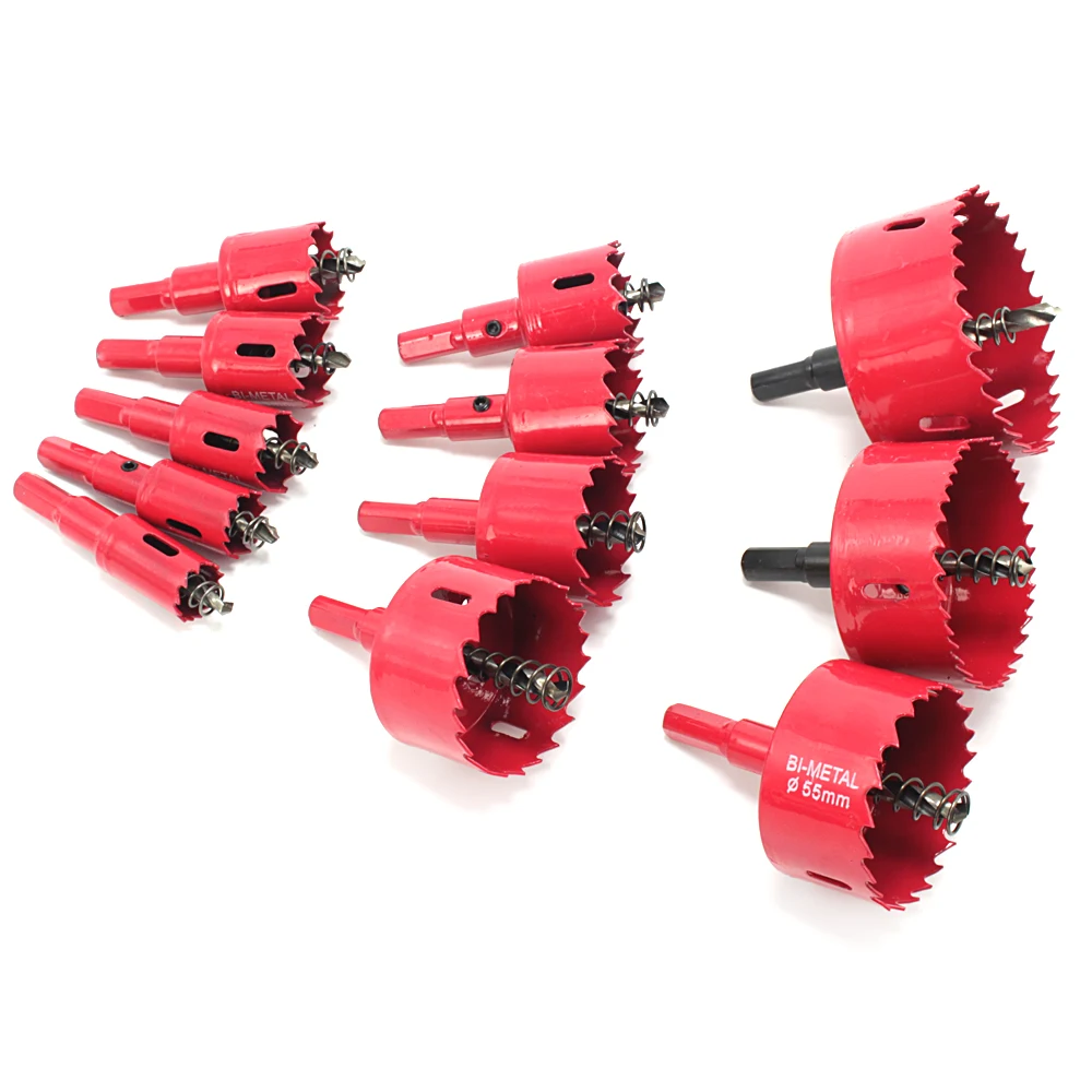 
M42 HSS PREMIUM COBALT Bi metal hole saw with center drill bit spring for plasterboard iron sheet wooden board 