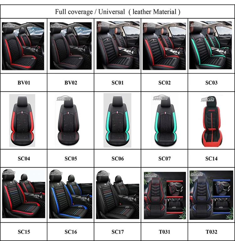 Sonsang Full Set Universal Entire Pu Leather 5d Car Seat Cover Buy 5d