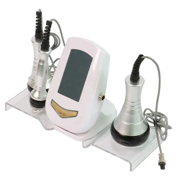 

2021 new type 3 in 1 vacuum 40k rf portable cavitation radio frequency at homeuse skin lift slimming machine, White