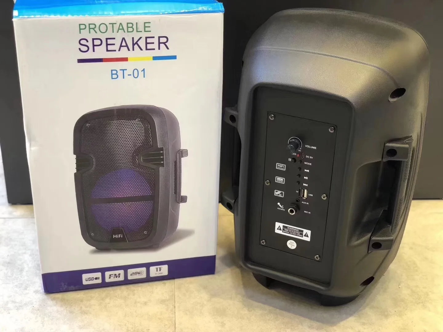BT-01 big power DJ party speaker bluetooth karaoke speaker With remote control and TF card - ANKUX.COM