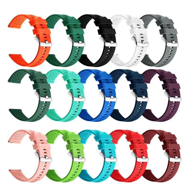 

Silicone wristband for hauwei watch gt strap rubber replacement wristband for huawei gt2, 10 colors