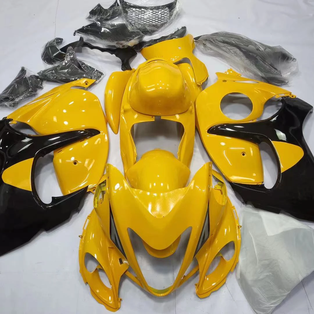 

2022 WHSC Black Yellow Motorcycle Accessories For SUZUKI hayabusa GSXR1300 2008-2015 08 Motorcycle Body Systems Fairing Kits, Pictures shown