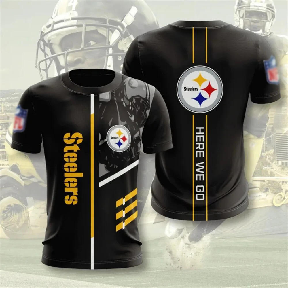 

2021 New style all 32 NFL club fashion t shirt sports teams Steelers Jets Saints Cuban collar Buttoned flower tshirt, Mix color