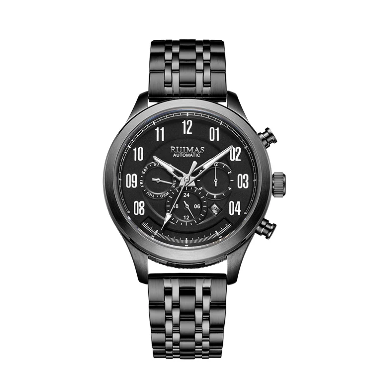 

Business Male Watch Big Face Luminous China Sports Stainless Steel Watch For Men