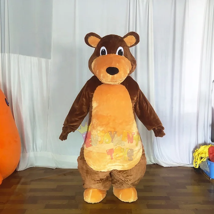 

Hot!!! brown teddy bear Mascot Costumes For sale cospaly bear costume fancy dress for party