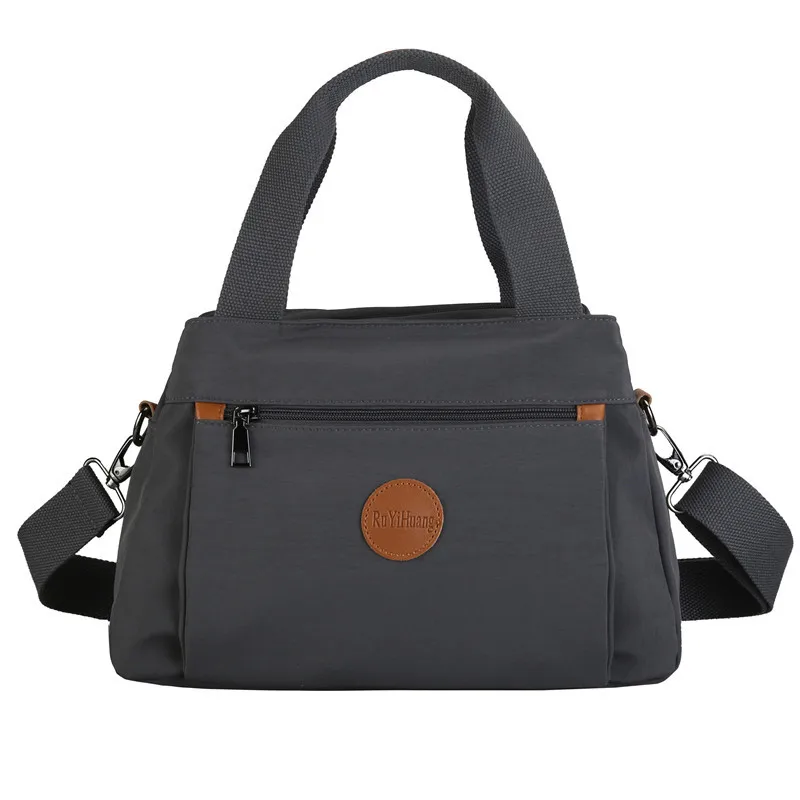 

Fashionable casual handbag one shoulder slung large capacity woman bag., Black