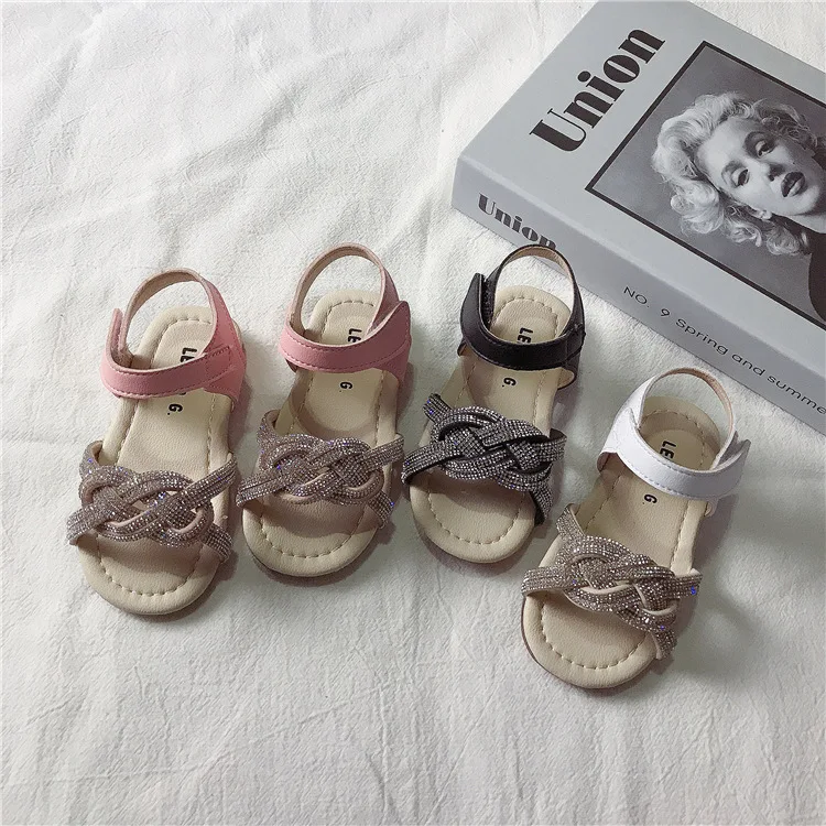 

2021 New Design Fashion Soft Sole Flat Children Girls Summer Sandals