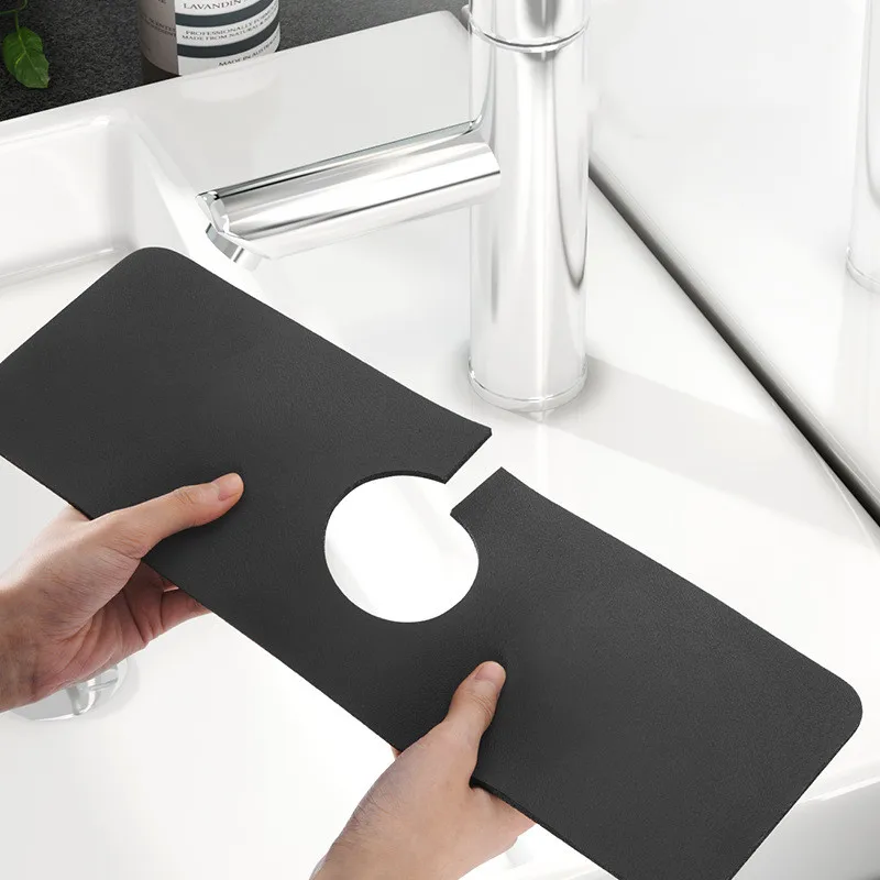 

Wholesale Rectangular kitchen Sink Faucet absorbent Mat Splash Guard Catcher, Grey