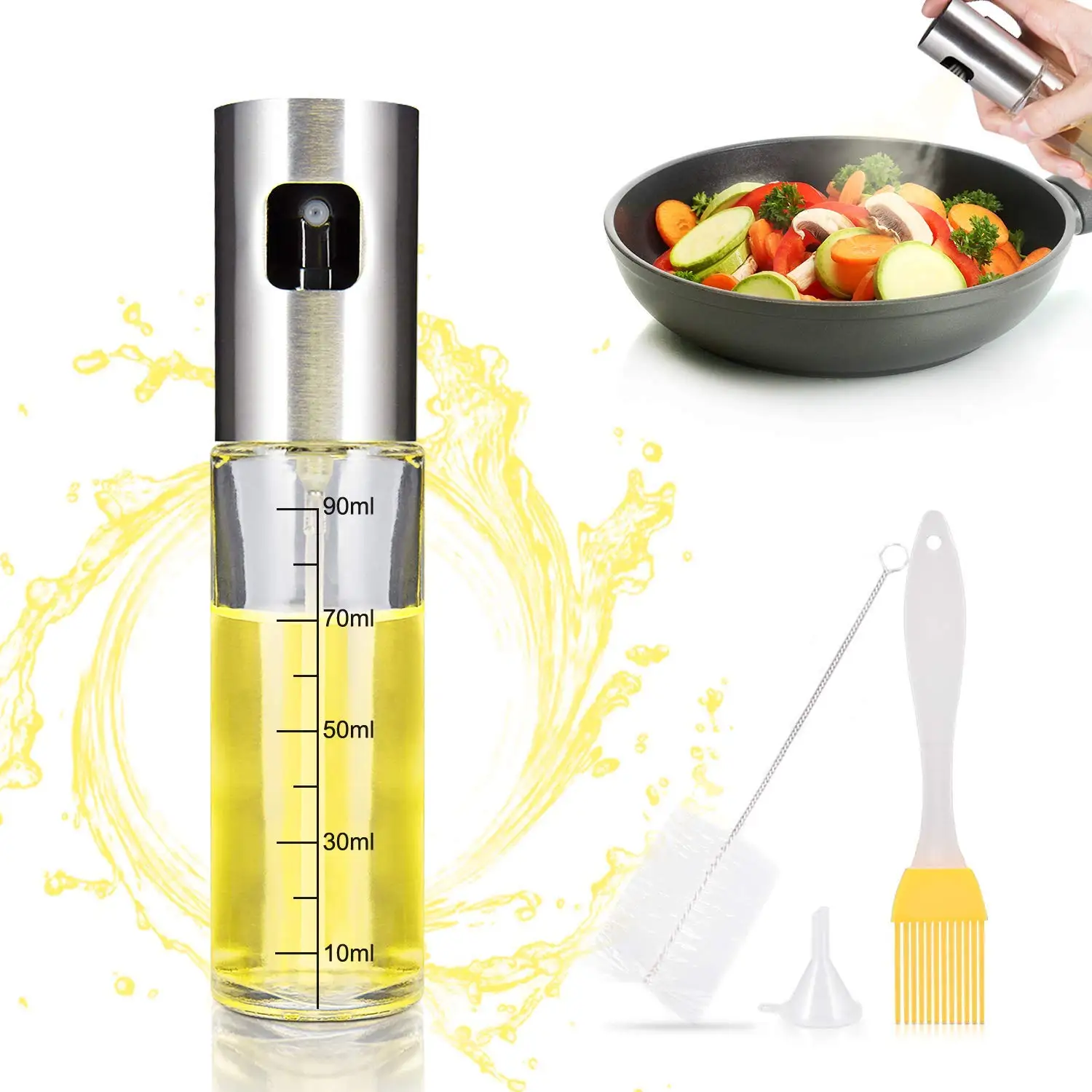 

Hot-Selling Stainless Steel Kitchen Cooking Olive Oil Sprayer