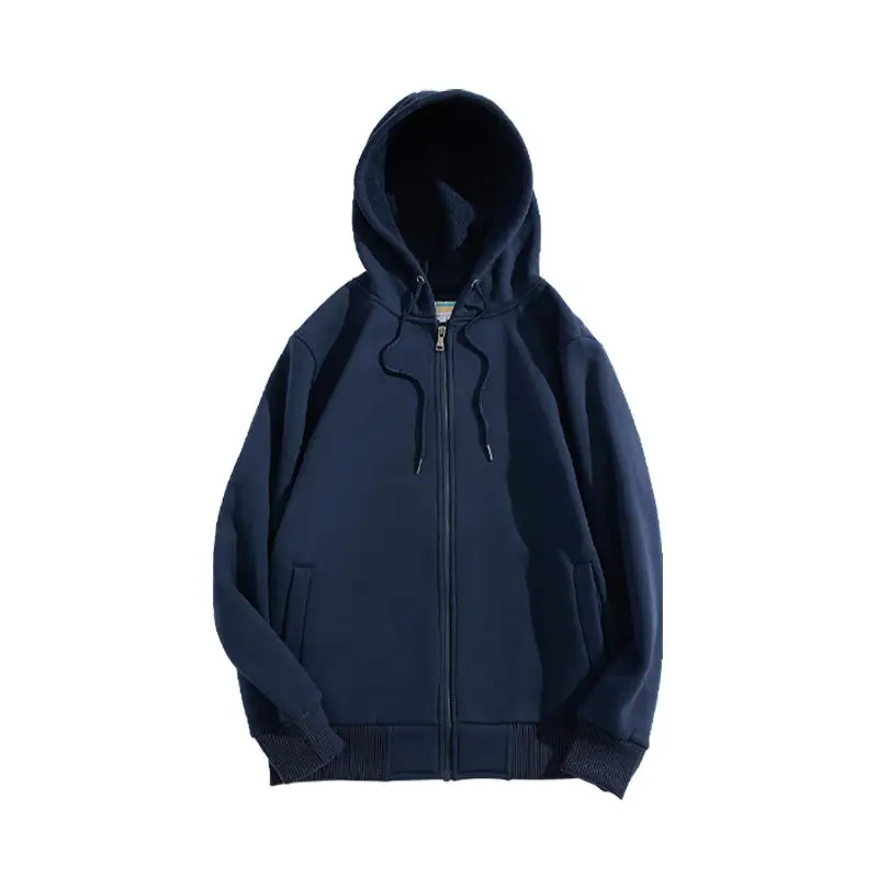 

Cotton Acrylic Wholesale Hooded Sweater Men Zipper Cardigan Casual Winter plus hoodies