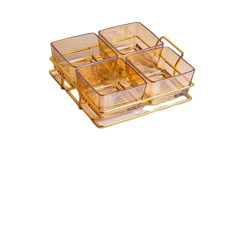 

New Products Cute Mini wooden Tableware Dinner Appetizer plate Set, Smoky gray, champagne,transparent gold