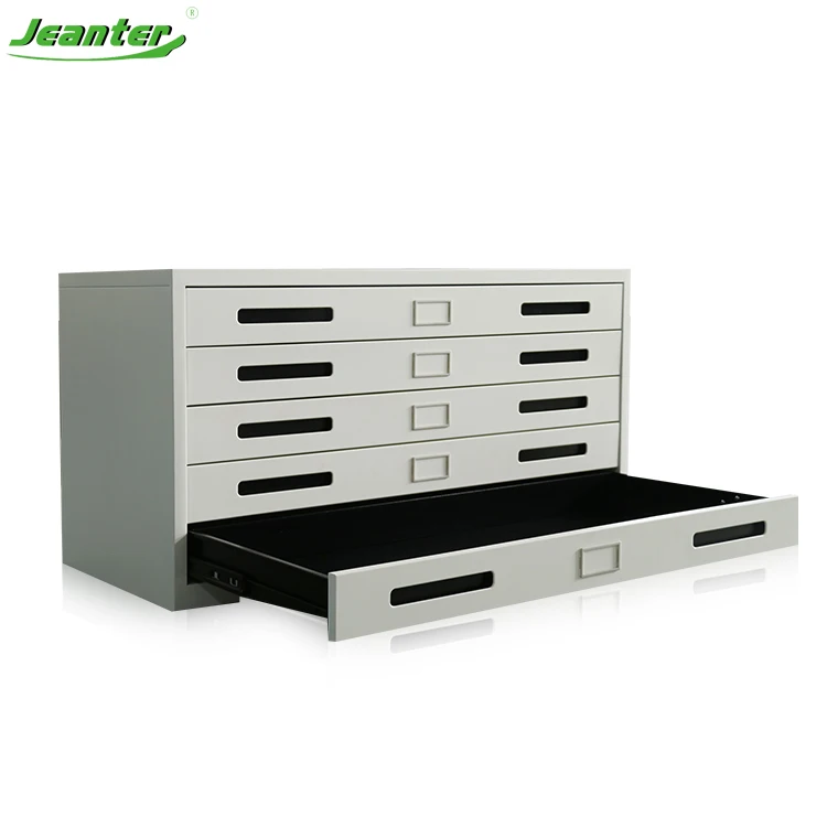 6 Drawer Map Storage A0 / A1 / A2 Steel Commode With Handle