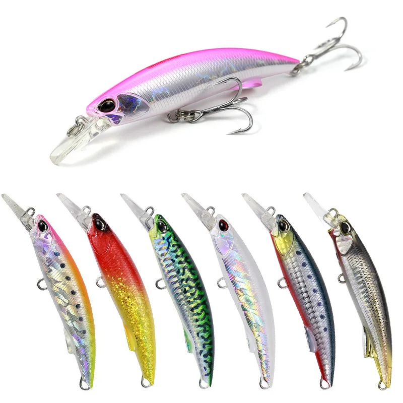 

92mm 40g Minnow Fishing Lure Sinking Artificial Hard Bait Fishing Tackle Plastic long casting Fish Wobbler minnow lures