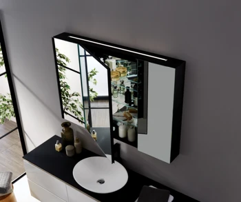 Smart Led Mirror Cabinet Medicine Cabinet Shaving Cabinet With Led Light M 1022 Buy Led Mirror Cabinet Medicine Cabinet Shaving Cabinet Product On Alibaba Com