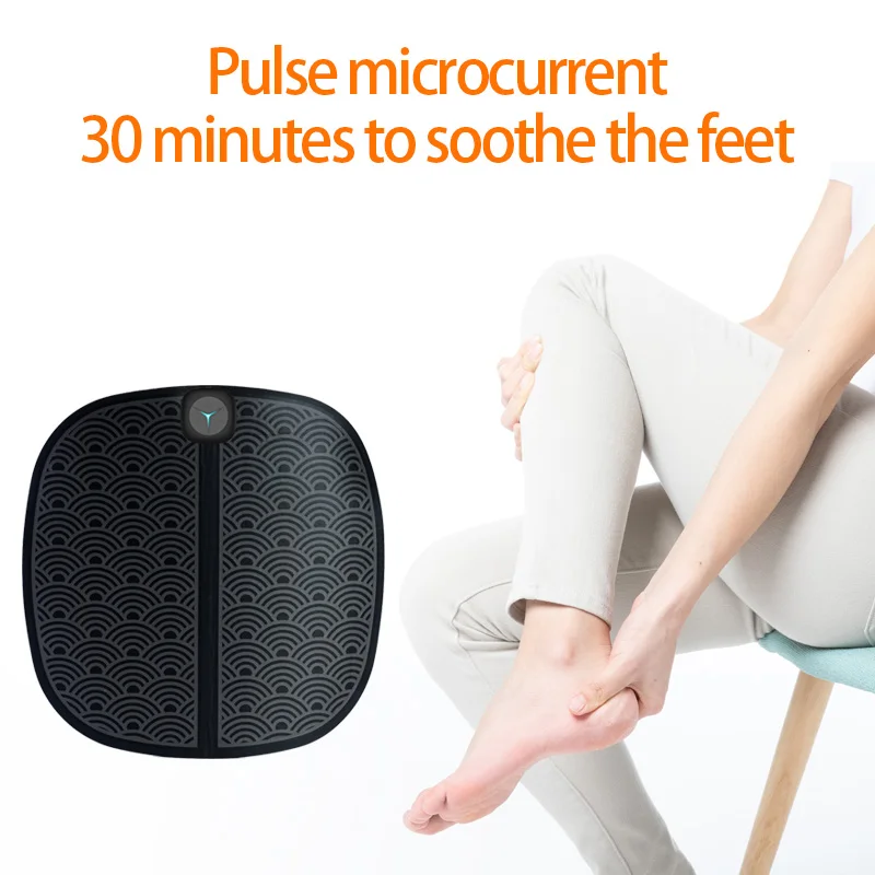 Foldable Rechargeable Ems Mat Electric Pulse Foot Massager Stimulator