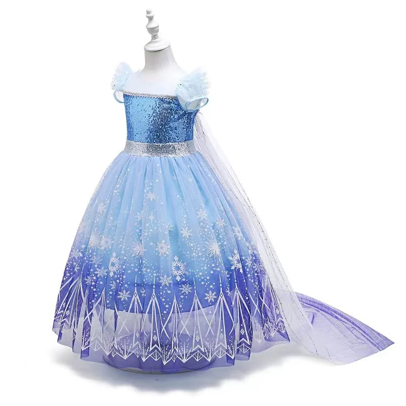 

Happy new year halloween elsa costume  girls princess dress rapunzel anna elsa snow white fancy dress, As picture