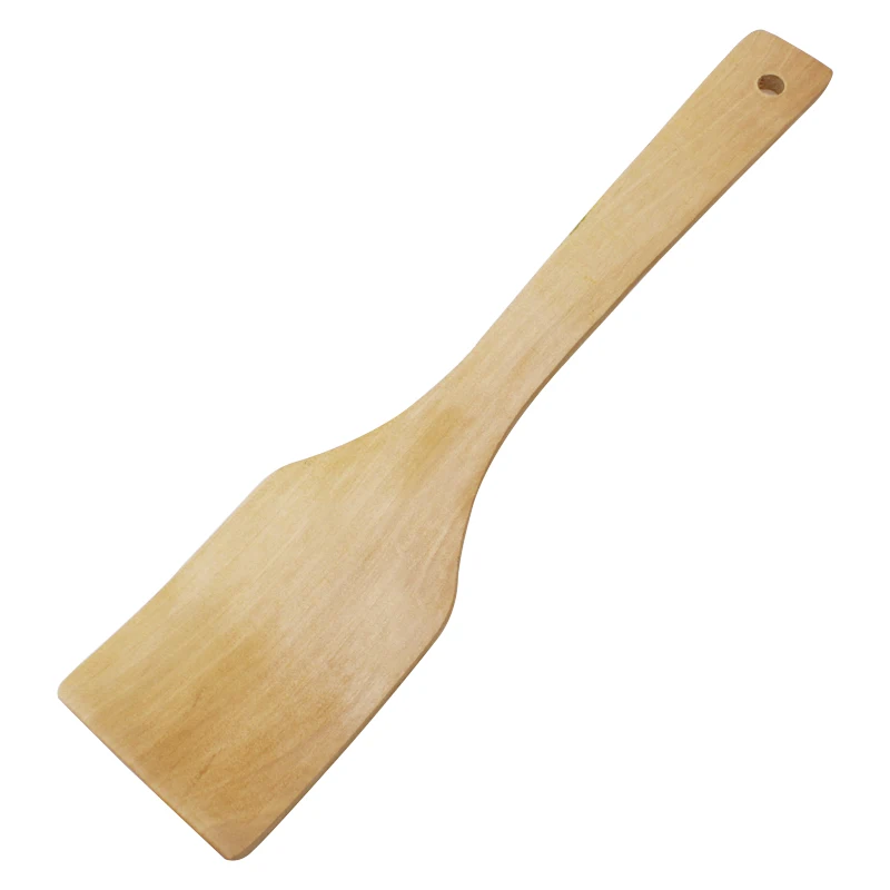 

Natural Wooden Spatula For Frying Pan 11 inch No Paint Turner Spatula for Kitchen Cooking Utensil