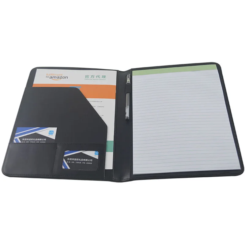 

ModernQiu Portable A4 Size Custom PU Leather Portfolio Organizer