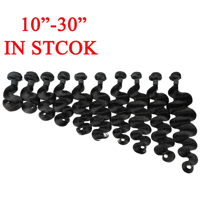 

50% OFF LeShine Wholesale Unprocessed Virgin Human Hair Extension Factory Directly Vendors Cabelos 100 Humano Cheveux