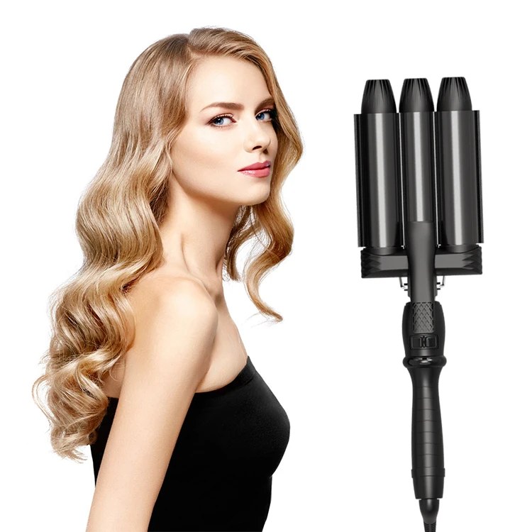 

JClassical 3 Barrel Curling Iron Triple Hair Waver and Crimper Wand for Crimp Hair Iron Wholesale Hair Curler