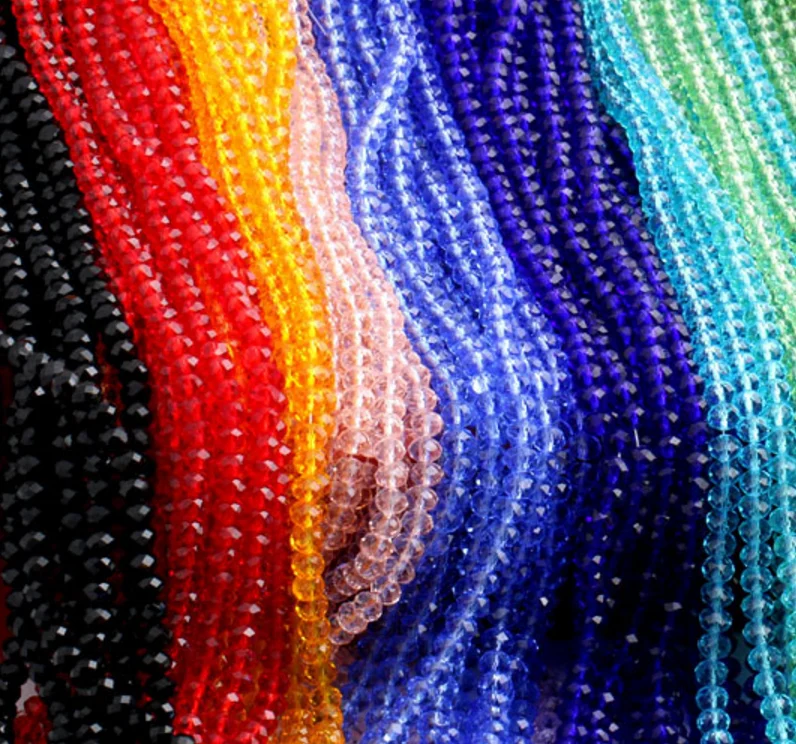 

2020 YIWU factory directly sell cheap jewelry 1-12mm glass beads for jewelry making, Various colors can be chosen