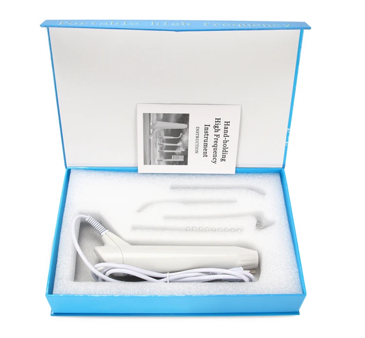 2019 Newest Portable Ozone Derma High Frequency Wand Facial Machine