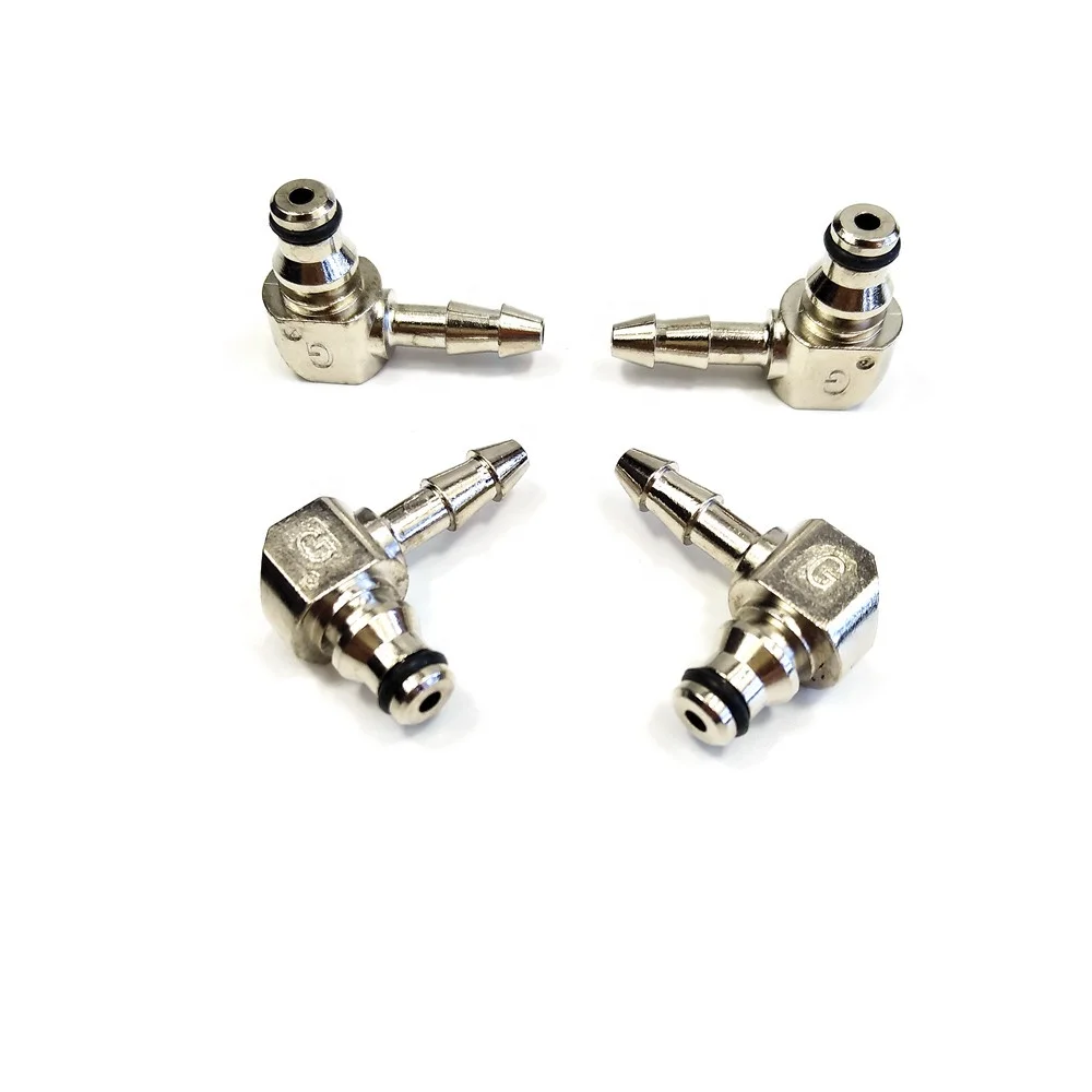 5 Plastic Diesel Fuel Return Line Overflow Hose Injector Top Connectors