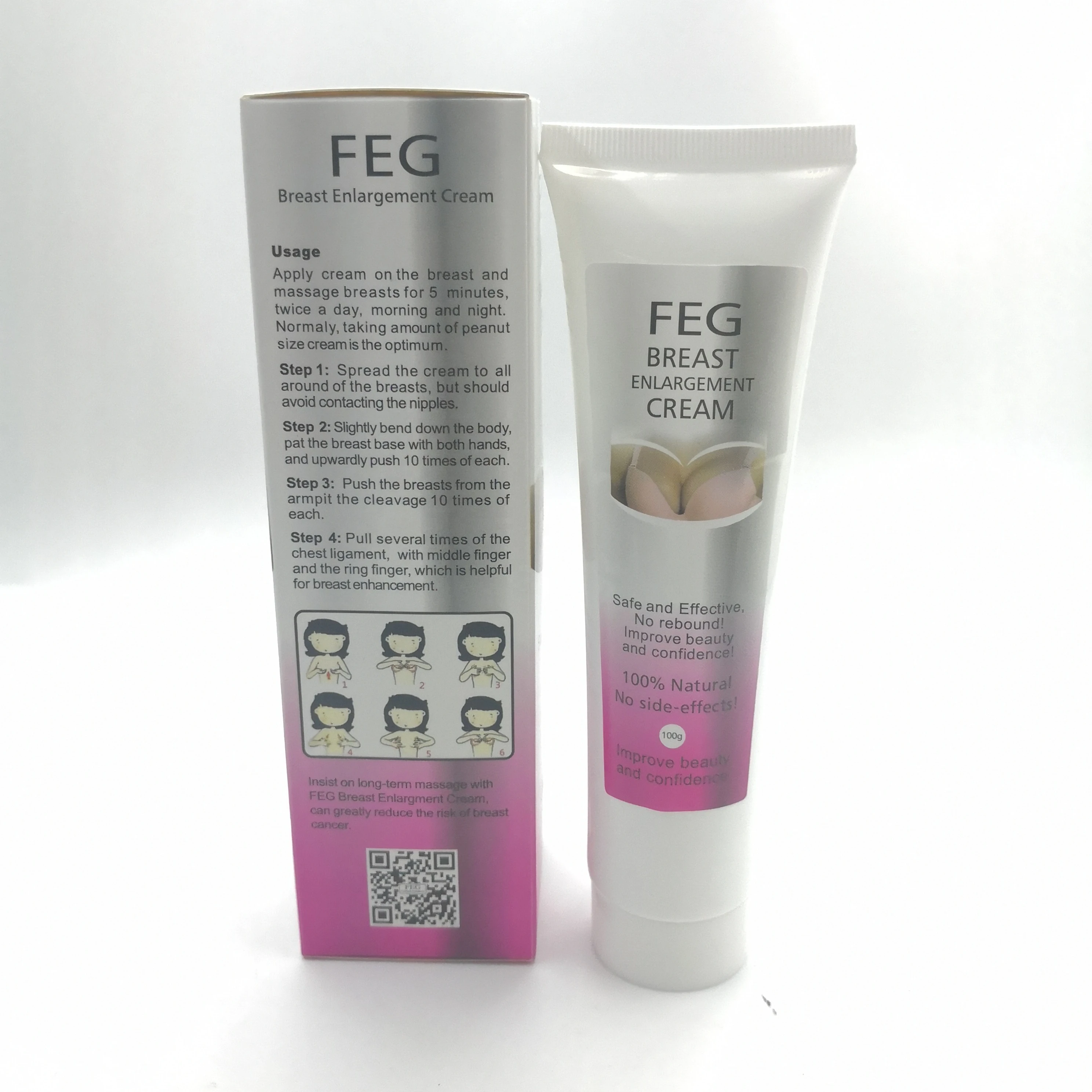 

FEG original big breast medicine enlarge and lifting breast firming body massage gel, Milk white