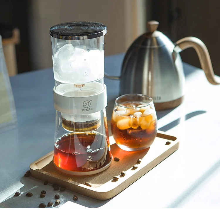 

2021 Eco-friendly high borosilicate glass ice drip coffee maker for sale