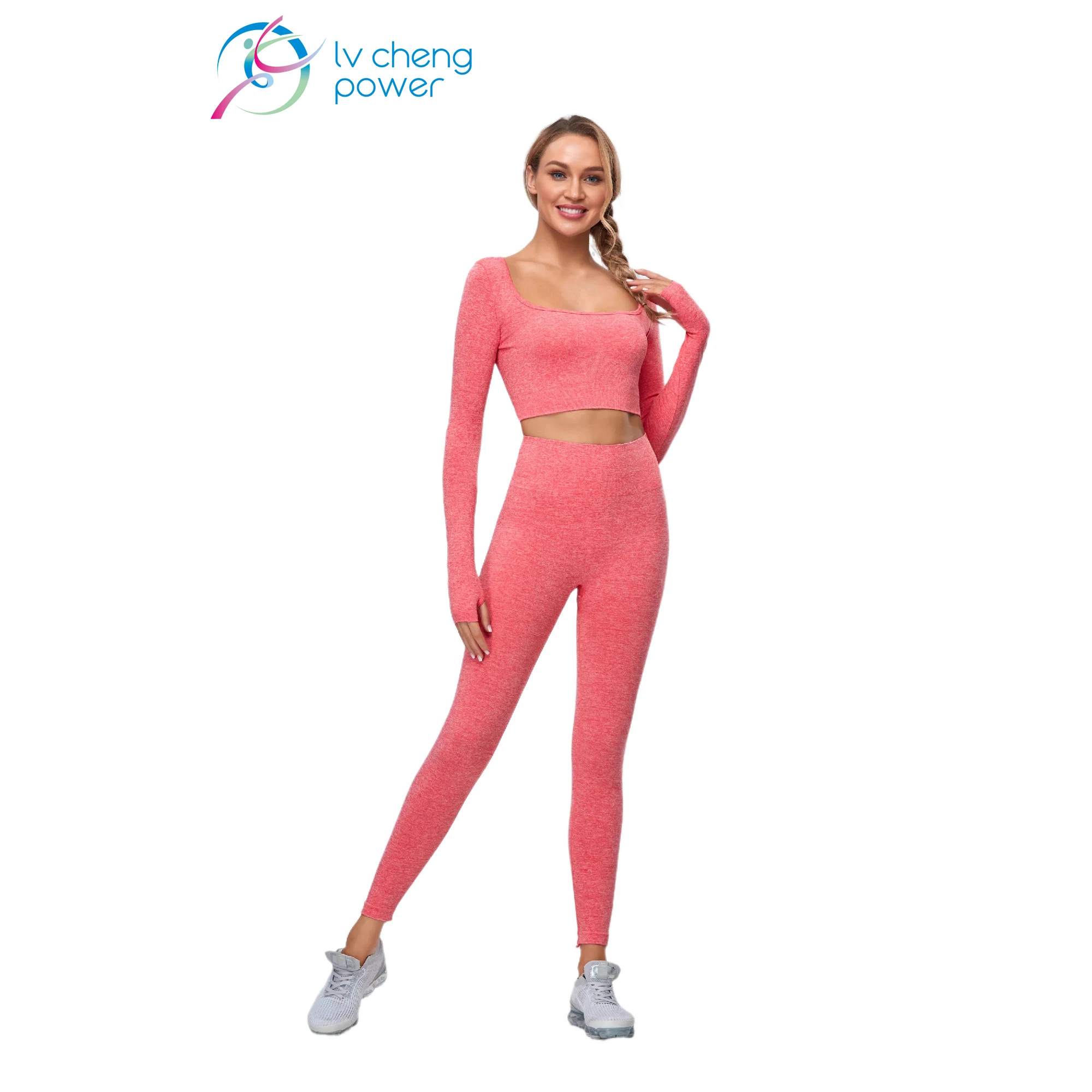 

Manufacturer Women Gymwear Sexy Fitness Yoga Wear Seamless Crop Top Long Sleeve