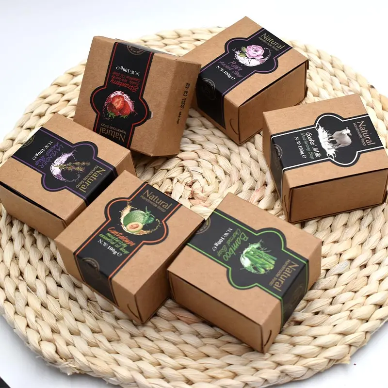 

Bathing Packaging Shampoo Plant Whitening Luxury Essential Organic Oil Bath Face Body Natural Bar Toilet Handmade Soap, Customized color
