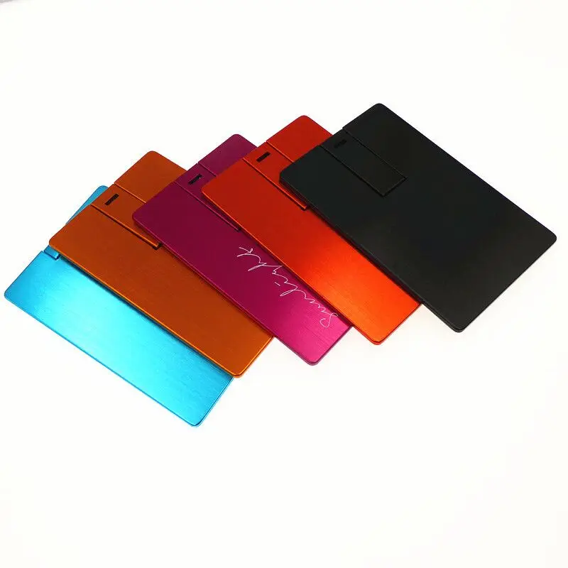 metal credit card USB flash drives 16gb 32gb usb card pen drive 64gb gadget - ANKUX.COM