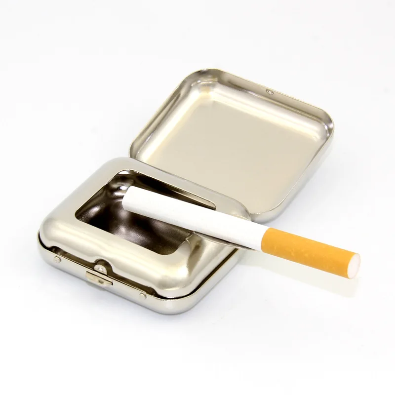 

Creative Square Case Ashtray Outdoor Pocket Metal Ashtray, Picture