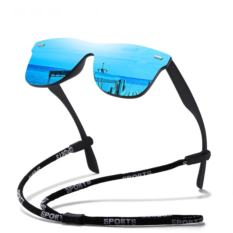 

New Design 2021 Driving Sunglasses UV400 Rimless PC Frame Sunshade Fishing Brand Men UV400 Sport Outdoor Polarized Sunglasses