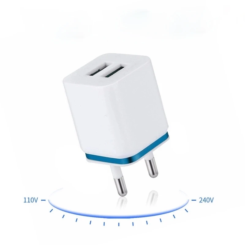 

USB Wall Charger 2.1A 5V EU/US Plug Standard US Wall Charger Fast Charging Smart Phone Wall Charger For IPhone For Samsung, Mix