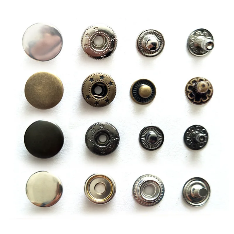 

Diy Custom Made Clothing Combined 10Mm Metal S Spring Snap Button