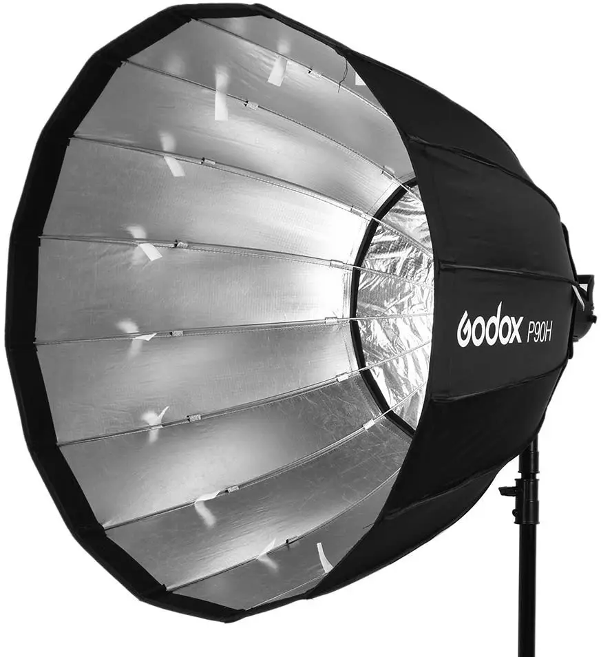 

Godox P90H High Temperature Resistant 90cm Deep Parabolic Softbox with Bowens Mount for Photography Studio Video Flash Light