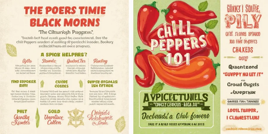 Chili Pepper Flavor Wheel