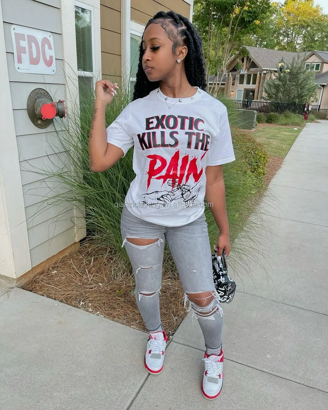 

Summer Fashion Loose women graphic tees 2021 Top Letter Offset women's t-shirts Tops ins style oversize-t shirt woman