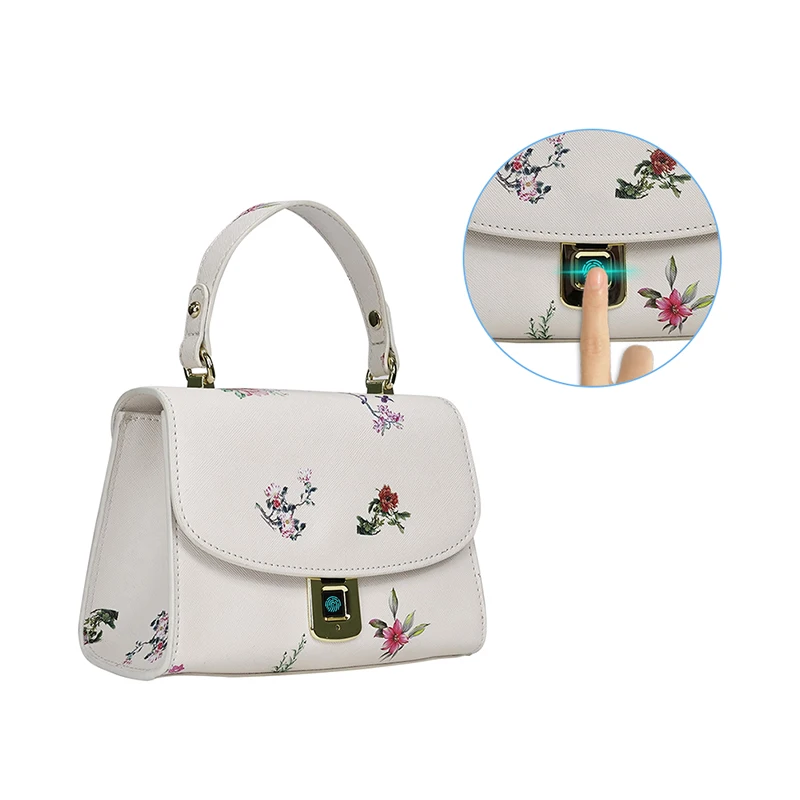 

Top Shenzhen Factory Wholesales Flower Clear Texture Phone Purse Shoulder Bag Fingerprint Unlock Mini Handbags Ladies Hand Bags