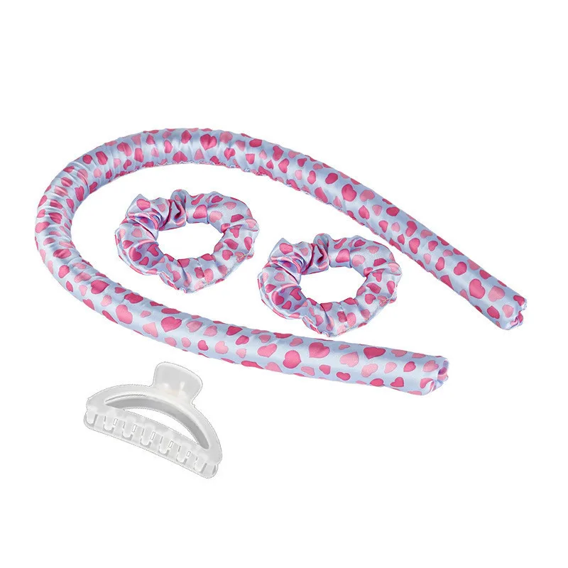 

DROPSHIPPING Heatless 6PCS Kit with storage bag silk heatless curling rod headband Tiktok popular Hair Rollers Curling Rod Set, 18 color options