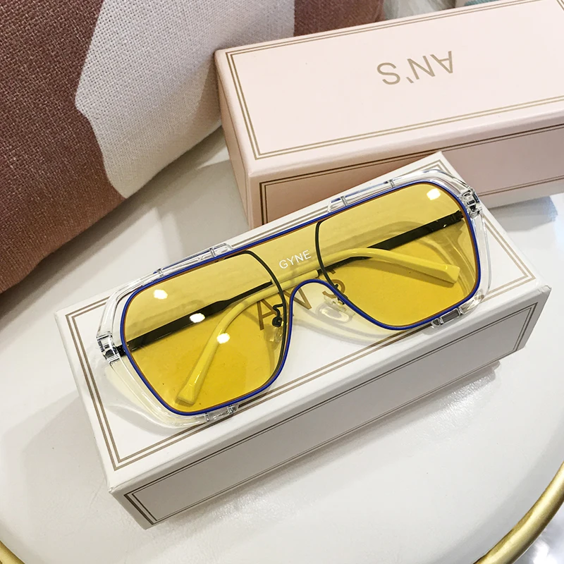 

New big square sunglasses with sunglasses for women and retro-sunglasses for UV protection when driving, Custom color