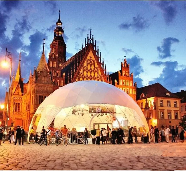 

Waterproof PVC Fabric Dome Tent Luxury Geodesic Dome Tent Hotel