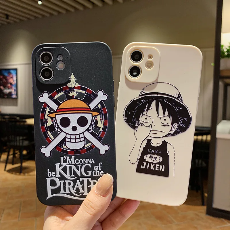 

Free Shipping - Japanese manga One Piece Soft Case Cover for iPhone 12 11 Pro XS MAX 7 8 Plus, Colorful