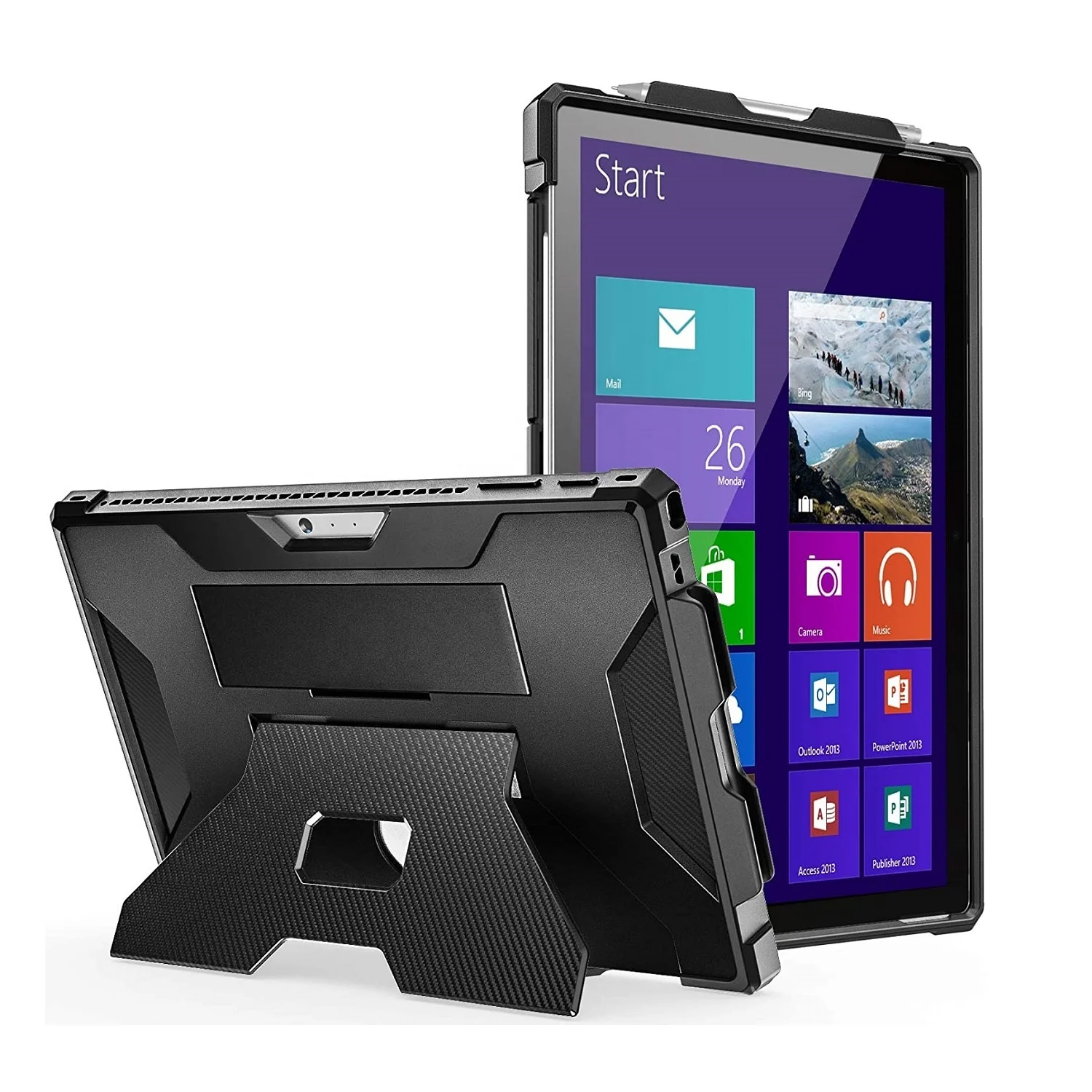 

Heavy Duty Rugged Shockproof Cover Case for Microsoft Surface Pro 7