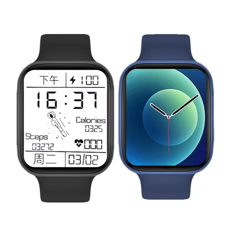 

DW98 Smart Watch 1.8" infinite Screen Men Women Fitness Tracker Wireless Charger Smartwatch DW98 for IOS Android, Black white gold