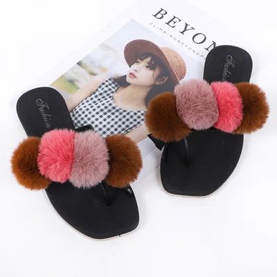 

Superstarer new lounge slippers,fashion fur flip flops slippers sandals wholesale