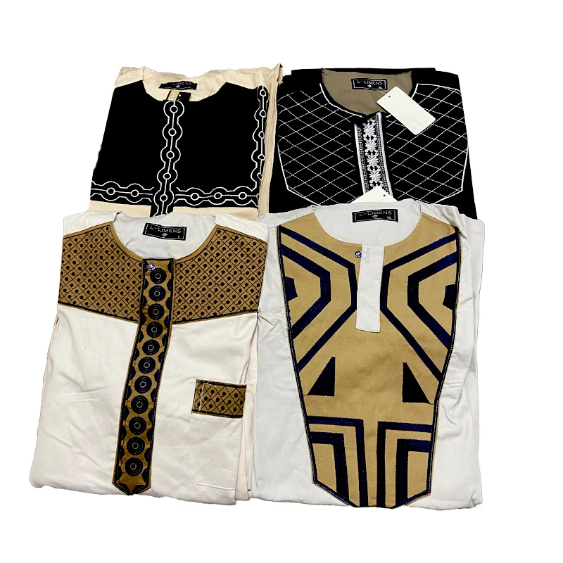 

Limited Stock clearance Africa men clothing set or shirts and pants