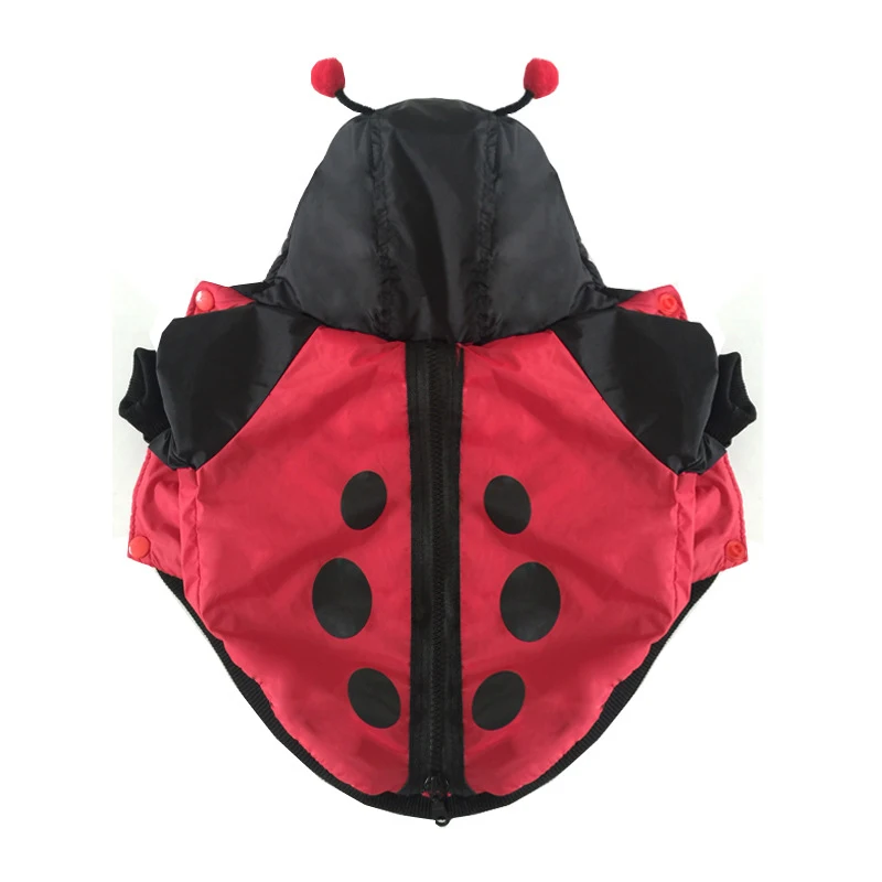 

2021 Pet Dog 3D Halloween Clothes set Dog Cosplay Costume Christmas Comical beetle dress, White