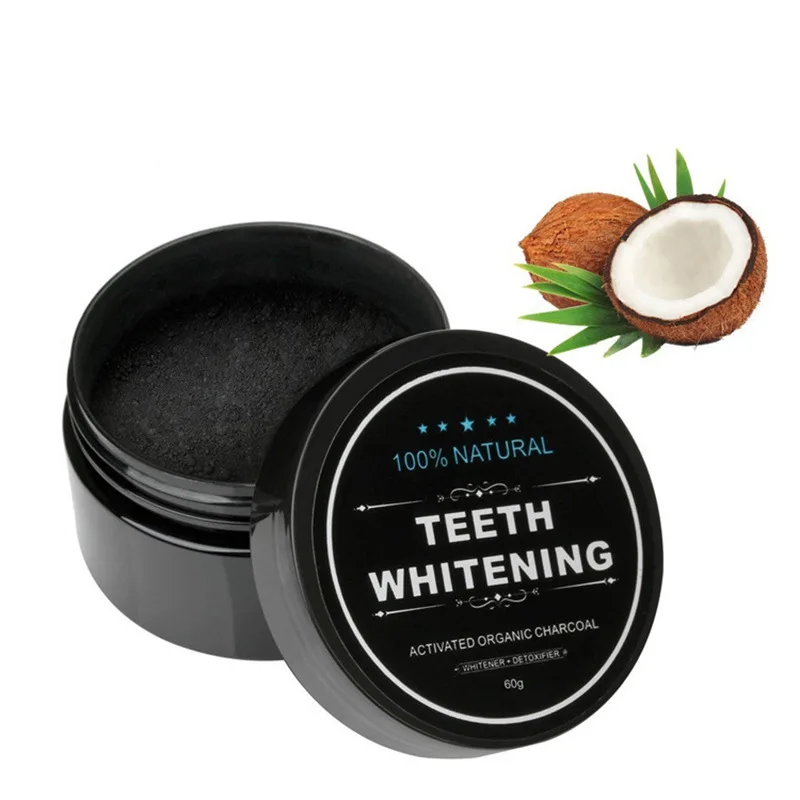 

Beauty Personal Care Oral Hyiene Teeth Whitening 100% Natural Oral Care Charcoal Powder Natural Activated Organic, Black